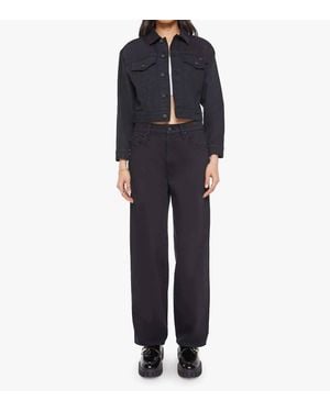 Mother Big Shorty Denim Jacket - Blue