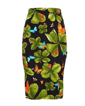 Samantha Sung Clover Bufferfly Chloe Skirt - Green