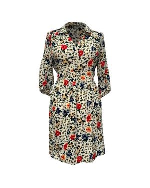 Ba&sh Floral-Print Midi Dress - Black