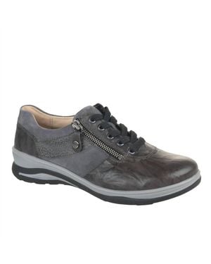 Fidelio Mitzy Casual Leather Shoes - Gray