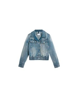 Desigual Elastane Jacket - Blue