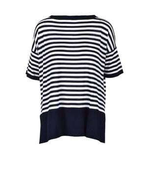 Wild Cashmere Viscose/Polyamide/Silk Knit Top - Blue
