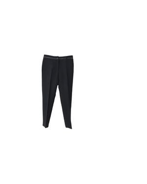 Sandro Sandro Paris Straight-Leg Polyester Pants - Black