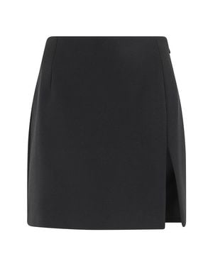 ANDAMANE Gioia Splitted Mini Skirt - Black