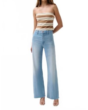 Pistola Penny High Rise Wide Leg Jeans - Blue