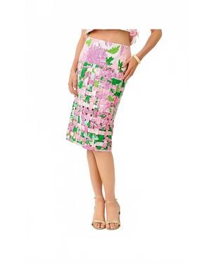 Lilly Pulitzer Goodwin Midi Skirt - Black
