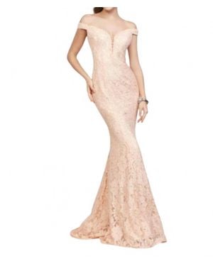 Clarisse Elegant Mermaid Gown - Natural