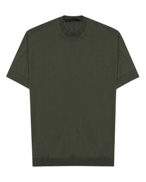 Low Brand Viscose-Nylon Knit T-Shirt - Green