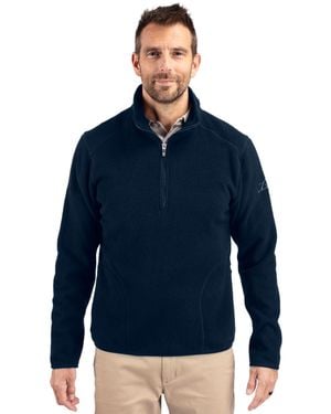 Cutter & Buck Cascade Eco Fleece Quarter Zip Jacket - Blue