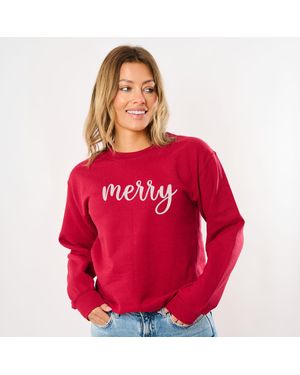 Simply Sage Market Embroidered Merry Cursive