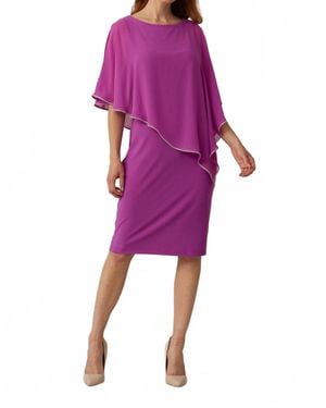 Joseph Ribkoff Layered Midi Dress - Purple