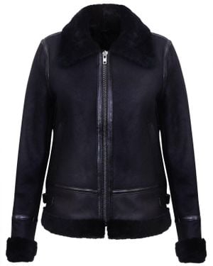 Infinity Leather B3 Sheepskin Leather Jacket-Campinas - Blue