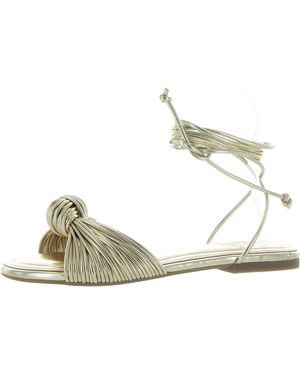 On 34th Jenniee Strappy Faux Leather Strappy Sandals - Metallic