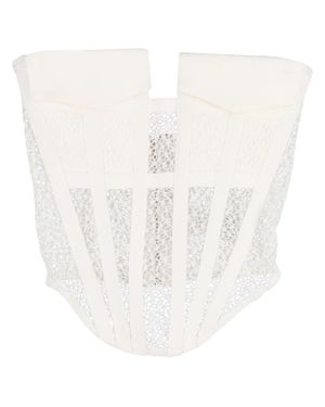 Dion Lee Lace Pocket Corset Top - White