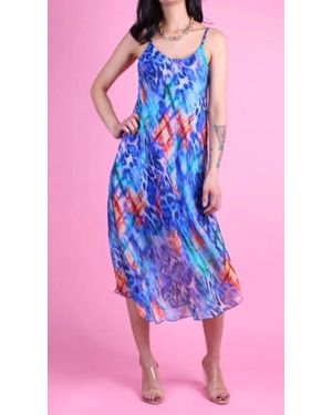 Gigi Moda Selvaggio Miele Midi Dress - Pink
