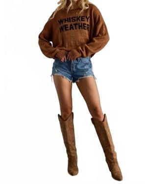 Panache Lightweight Whiskey Weather Sweater - Black