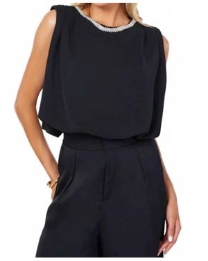 Bishop + Young Monroe Bubble Hem Top - Black
