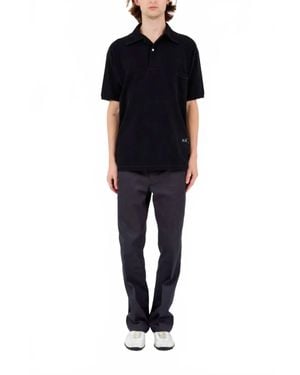 Maison Margiela Logo Print Polo - Black