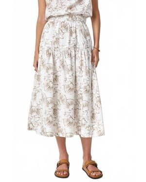 Lilla P Poplin Yoke Skirt - Natural