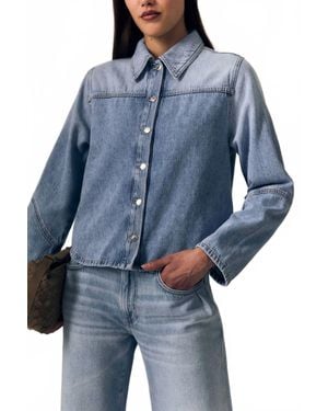 Le Jean Swing Collar Shirt - Blue