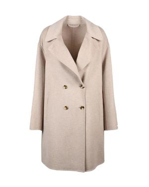 Marella Virgin Wool Good Coat - Natural