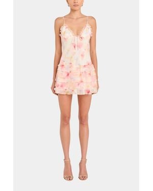 Amanda Uprichard Mirabelle Romper - Pink