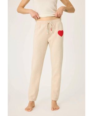 Pj Salvage For The Mama Embroidered Pant - Natural