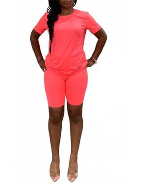 Daisy London Daytime Royal Short Set - Red