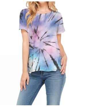Phil Love Halo Tie Dye Top - Blue