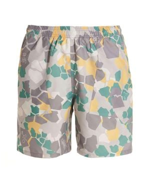 Objects IV Life Printed Beach Shorts - Blue