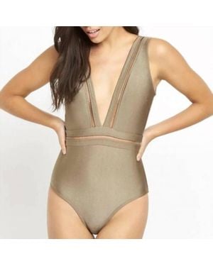 Ted Baker Starza Pointelle Swimsuit - Natural