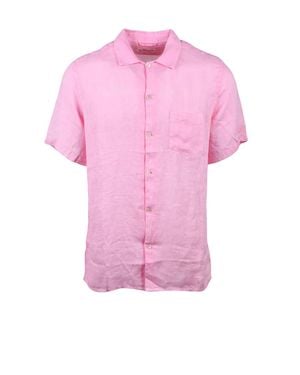 MC2 Saint Barth Lightweight Linen Classic Shirt - Pink