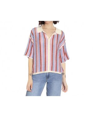 FRNCH Missy Crochet Top - Red