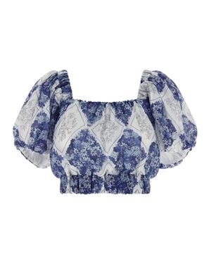 Twinset Twinset Ramie Blouse - Blue