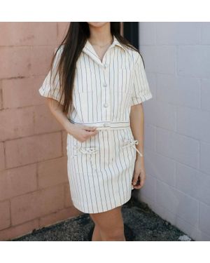 Miou Muse Stripe Jacket - Gray