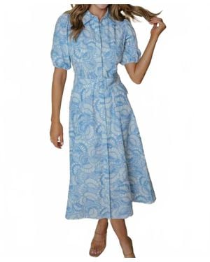 Laroque Lainey Midi Dress - Blue