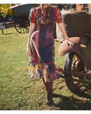 Ro's Garden Freya Midi Dress - Orange