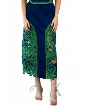 Never A Wallflower Palermo Midi Skirt - Green