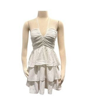 Day + Moon Halter Mini Dress - Natural