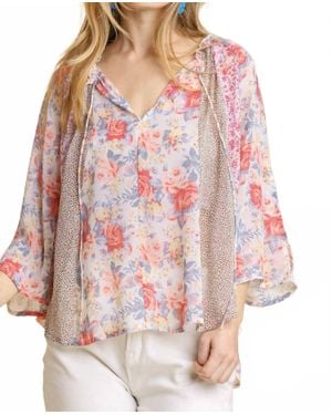 Umgee Dual Desires Blouse - Red
