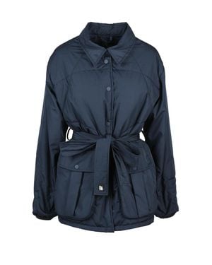 Bacon Polyester Claude Coat - Blue