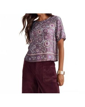 Splendid Short Sleeve Top - Purple