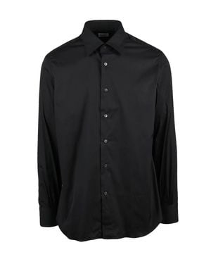 Mazzarelli Cotton Polyamide Elastane Shirt - Black