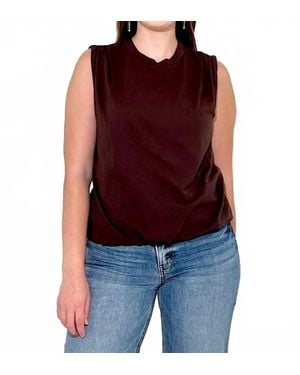 Bobi Bubble Hem Tee - Red