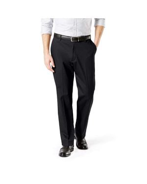Dockers Signature Khakis Pants Pleated Straight Leg Ups1015 - Black
