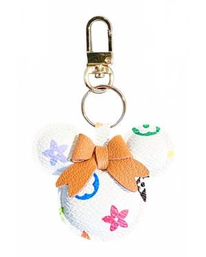 Ellison+Young Faux Leather Magical Mouse Keychain - White