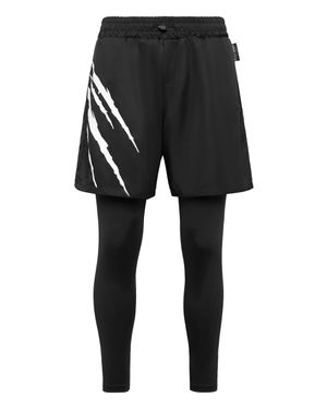 Philipp Plein Running Pants Scratch - Black