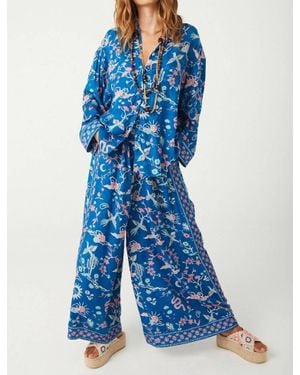 Spell Desert Bandita Wide Leg Pant - Blue