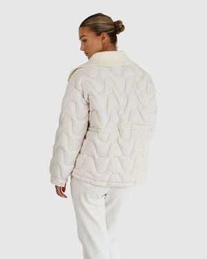 Belle & Bloom See You Again Quilted Jacket - White
