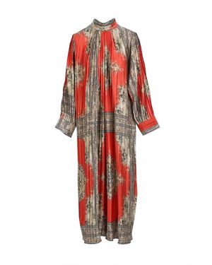 Beulahstyle Spiced Tapestry Maxi Dress - Red